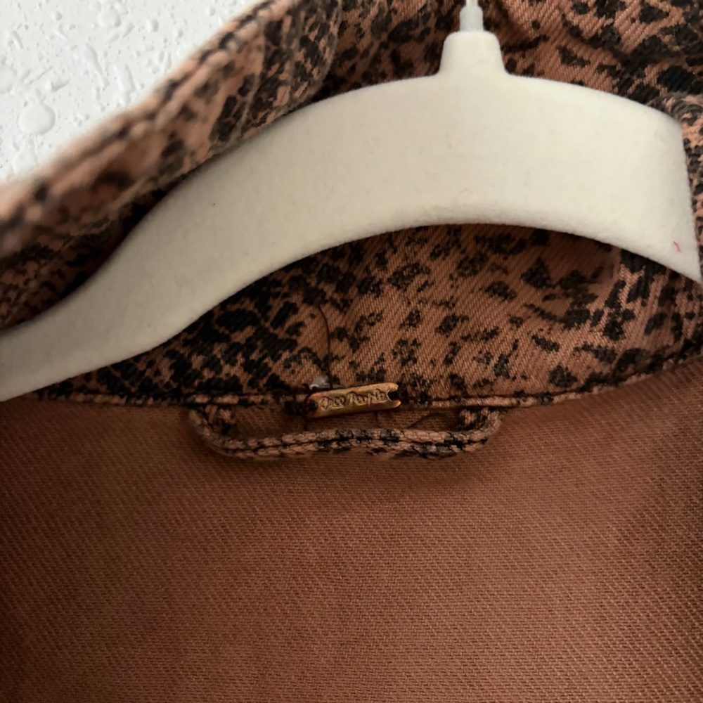 FREE PEOPLE SNAKE TRUCKER JACKET - Picture 6 of 10